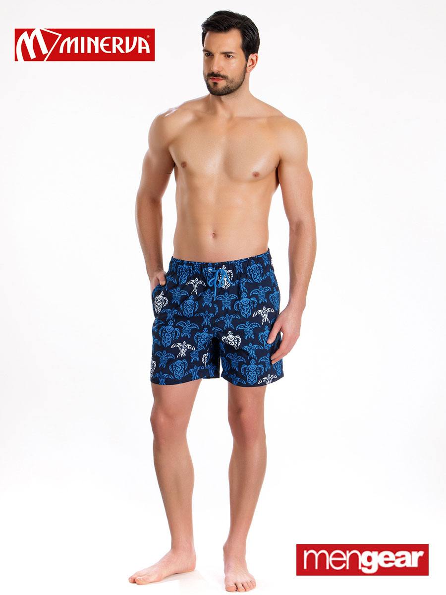 Качествени мъжки бански шорти с костенурки | MINERVA