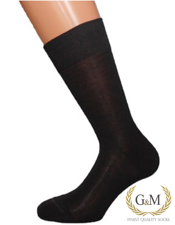 Памучни мъжки чорапи за костюм | G&M Socks | Цвят: Тъмно син