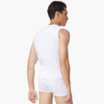 Мъжки тениски без ръкав | 100% Памук | Minerva | Цвят: бели