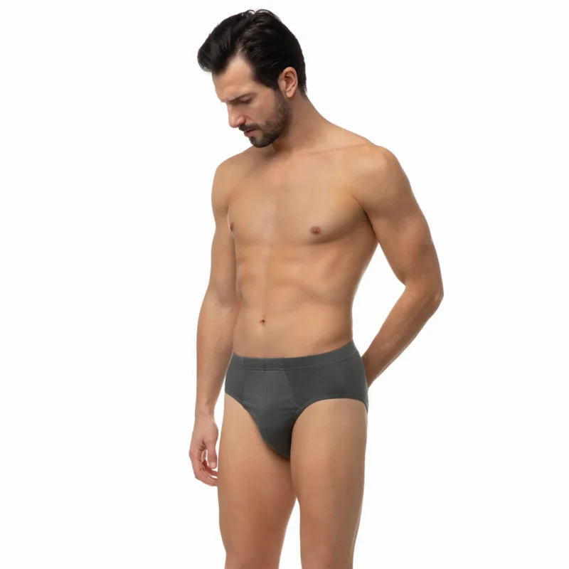 Мъжки слипове Classic от материя Tencel в цвят гранит на марката за бельо Minerva