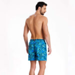 Бързосъхнещи мъжки бански шорти с UV и хлор защита | Minerva | Цвят: тюркоаз