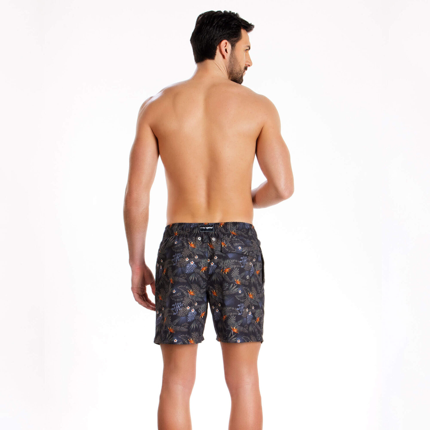 Бързосъхнещи мъжки бански шорти с UV защита | Minerva | Цвят: тропическо каки