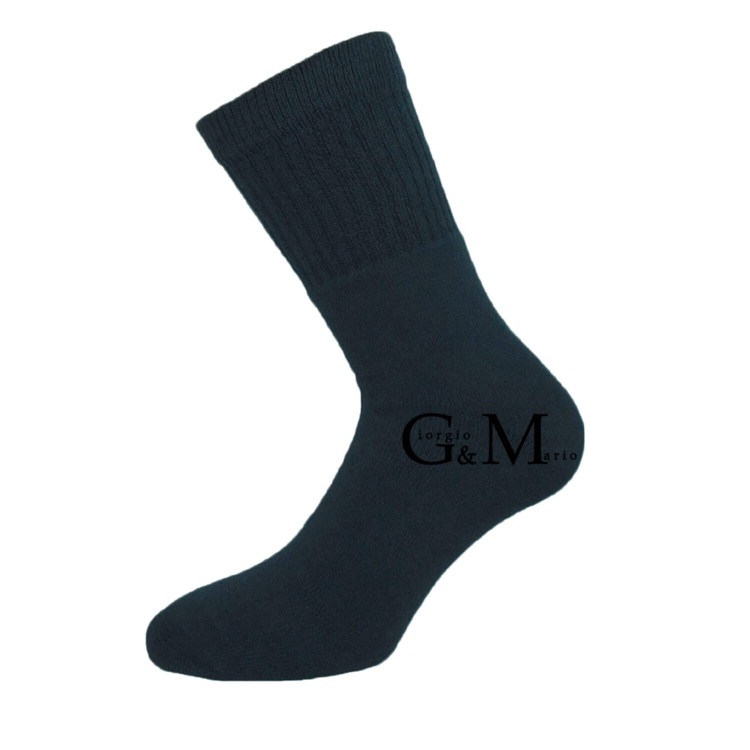 Високи мъжки спортни чорапи от памук с усилено ходили | G&M Socks | Цвят: антрацит