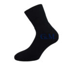 Мъжки спортни чорапи от памук с усилено ходило | G&M Socks | Цвят: черни