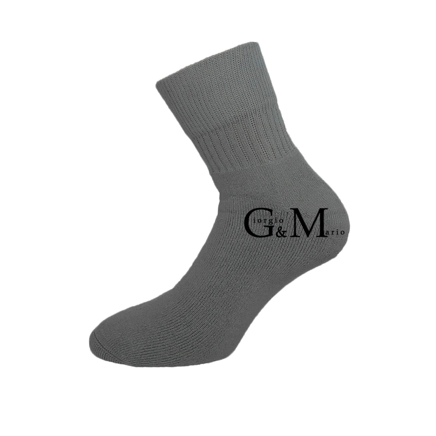 Мъжки спортни чорапи от памук с усилено ходило | G&M Socks | Цвят: сиви