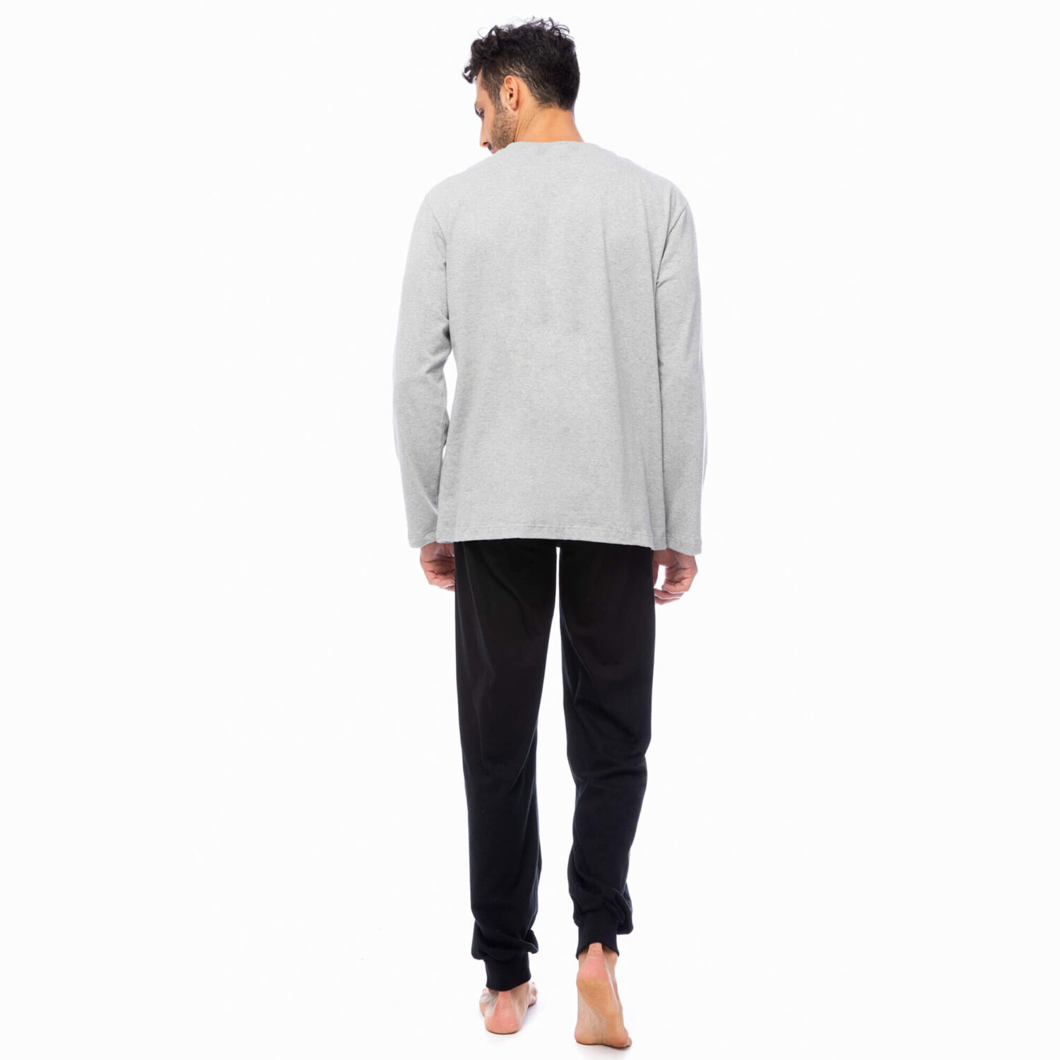 Памучна мъжка блуза с дълъг ръкав | MINERVA