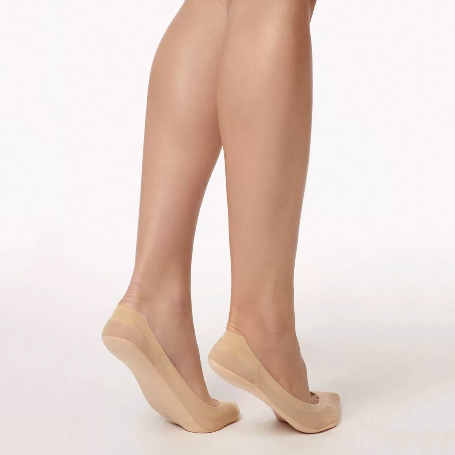 Дамски чорапи терлици Invisible Balerina с памучна част по дължина на ходилото | Lisca | Цвят: телесен