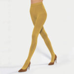 Цветен плътен чорапогащник Rosalia 40 DEN | Gatta | Цвят: медно-жълт