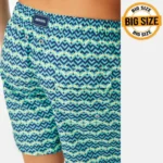 Голям размер бански шорти Aqua Aztec с заден джоб с мрежичка за оттичане на водата | Minerva