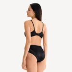Сутиен Essentials Ruby Lisca черен с твърда SOFT чашка, банел и фина дантела
